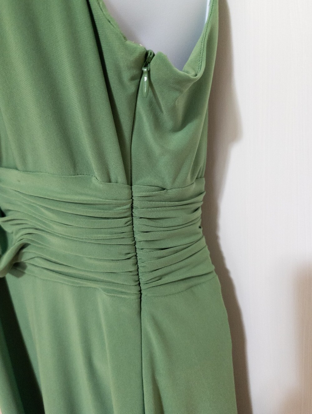 Evan Picone Shirred Waist Midi Dress Size 10 - Picture 3 of 7